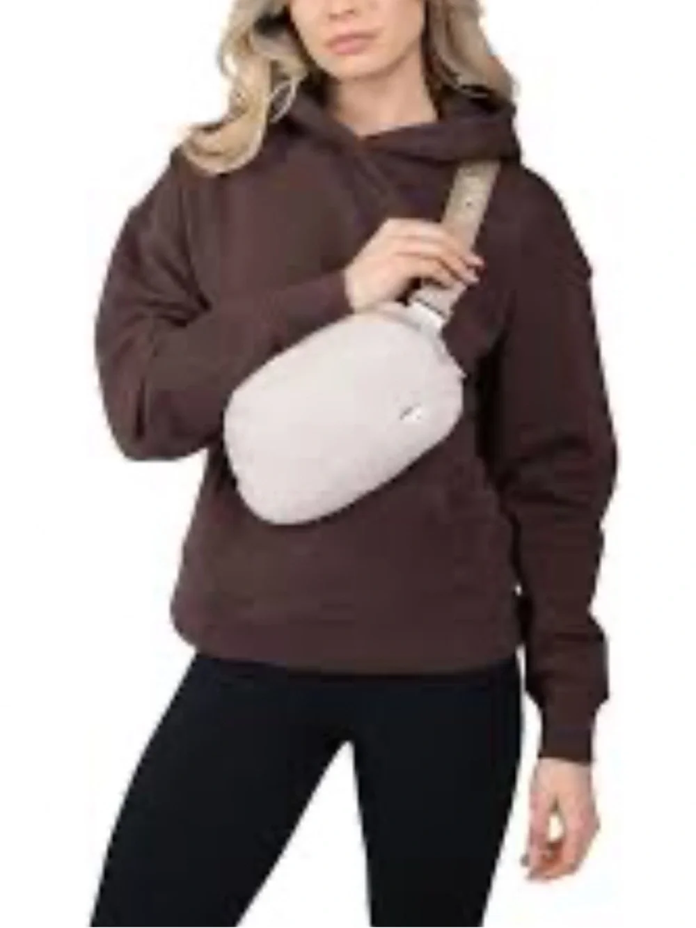 Lolë Unisex Fleece Belt/ Bum Bag – Cream/Tan NEW WITH TAGS
